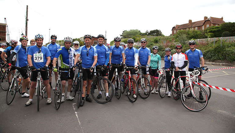Coast to Coast Cycle Challenge team of tumblers