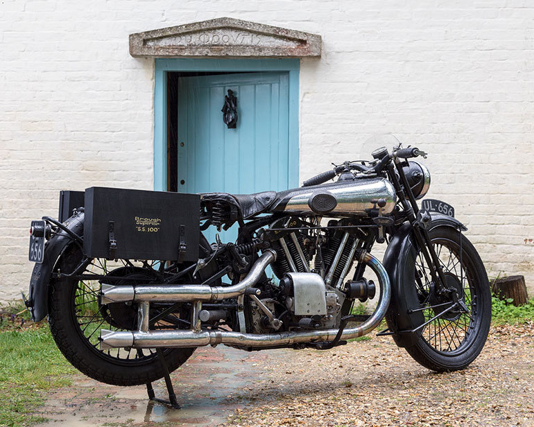George VI motorcycle at Clouds Hill