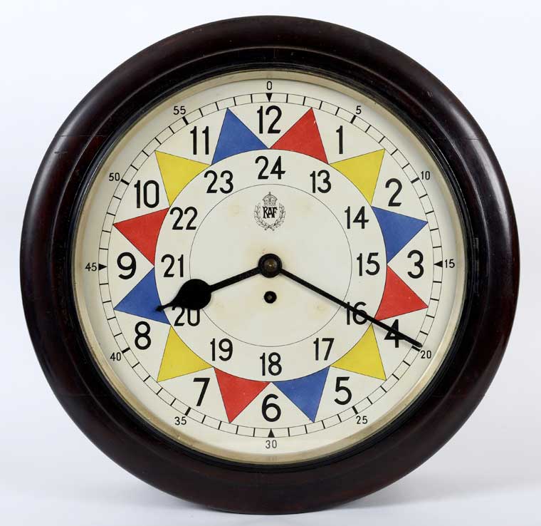 Chocks away for RAF clock