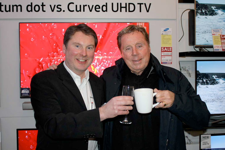 Harry Redknapp officially opens Wimborne electrical showroom