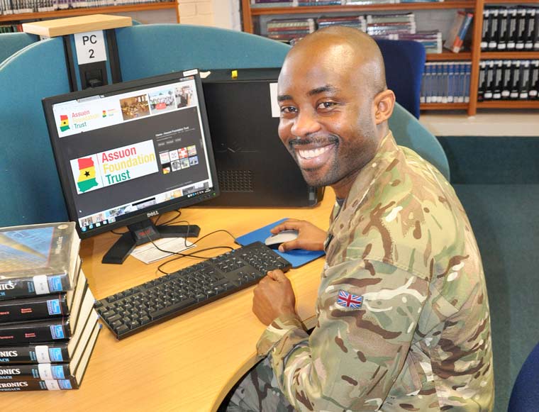 landford-based soldier fights for African education