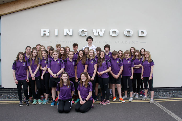 Ringwood School sporting giant Chris Gregory