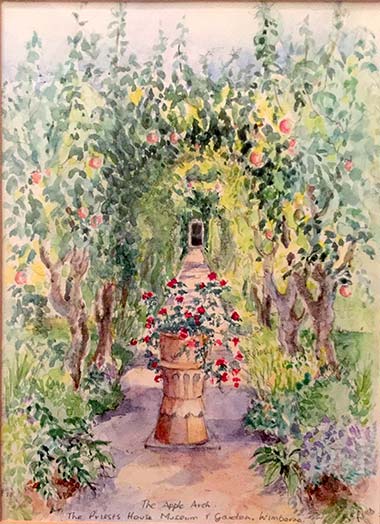 Painting of the Priest's House garden