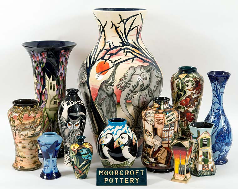 Modern collection of Moorcroft to be sold at auction in Crewkerne