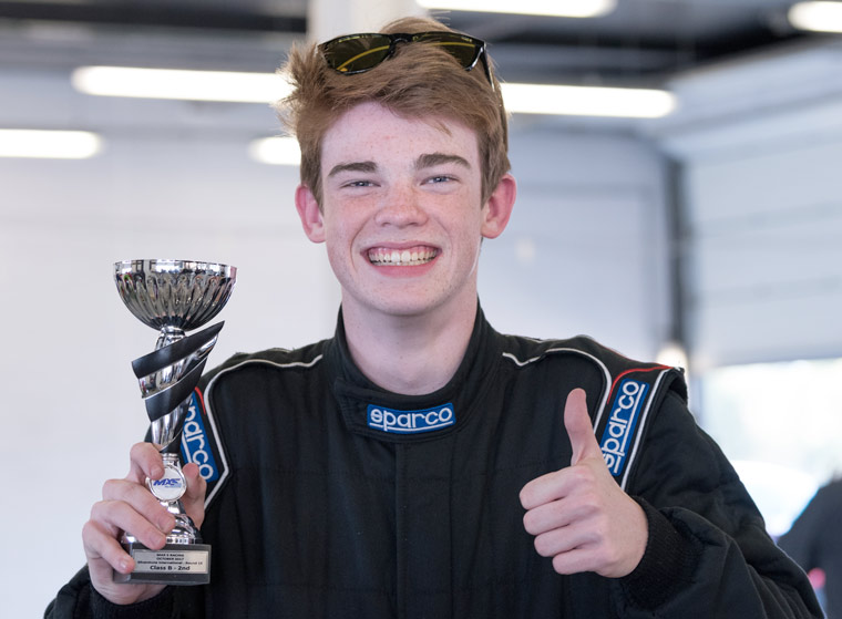 Teenager is motor racing champ at Silverstone