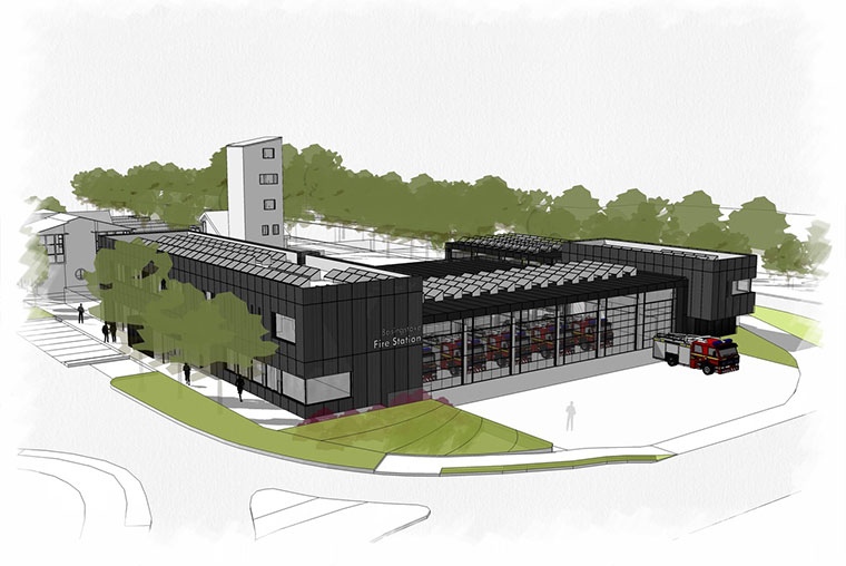 Artist’s impression of the new fire station in Basingstoke opened on 15 February