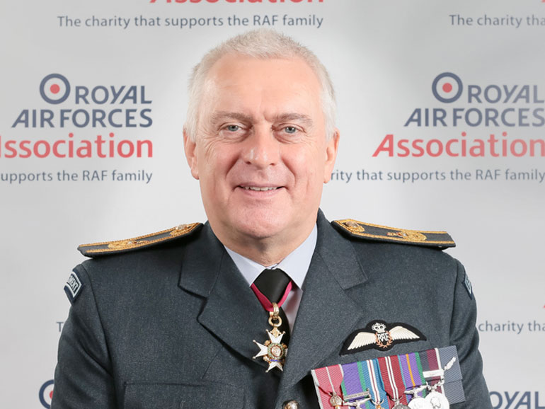 Air Marshal Sir Baz North, President of the RAF Association