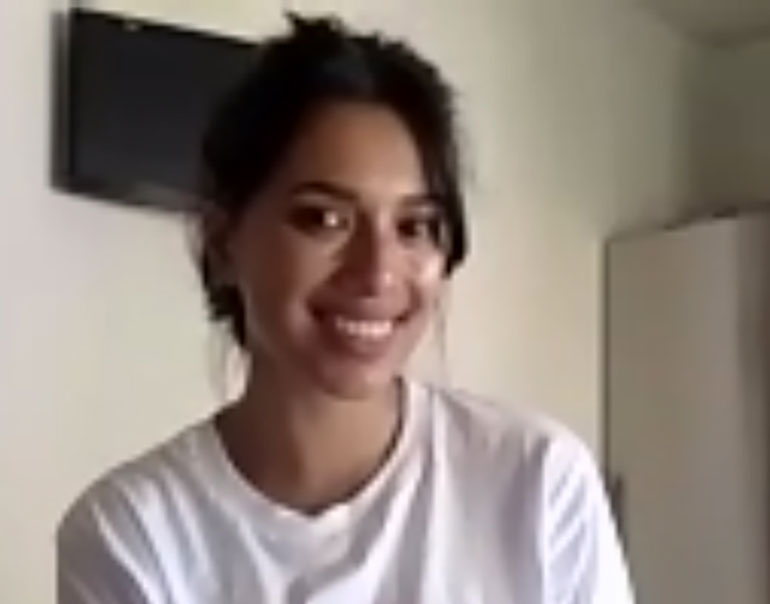 Screen grab of Fiona Wade reading the play on Zoom