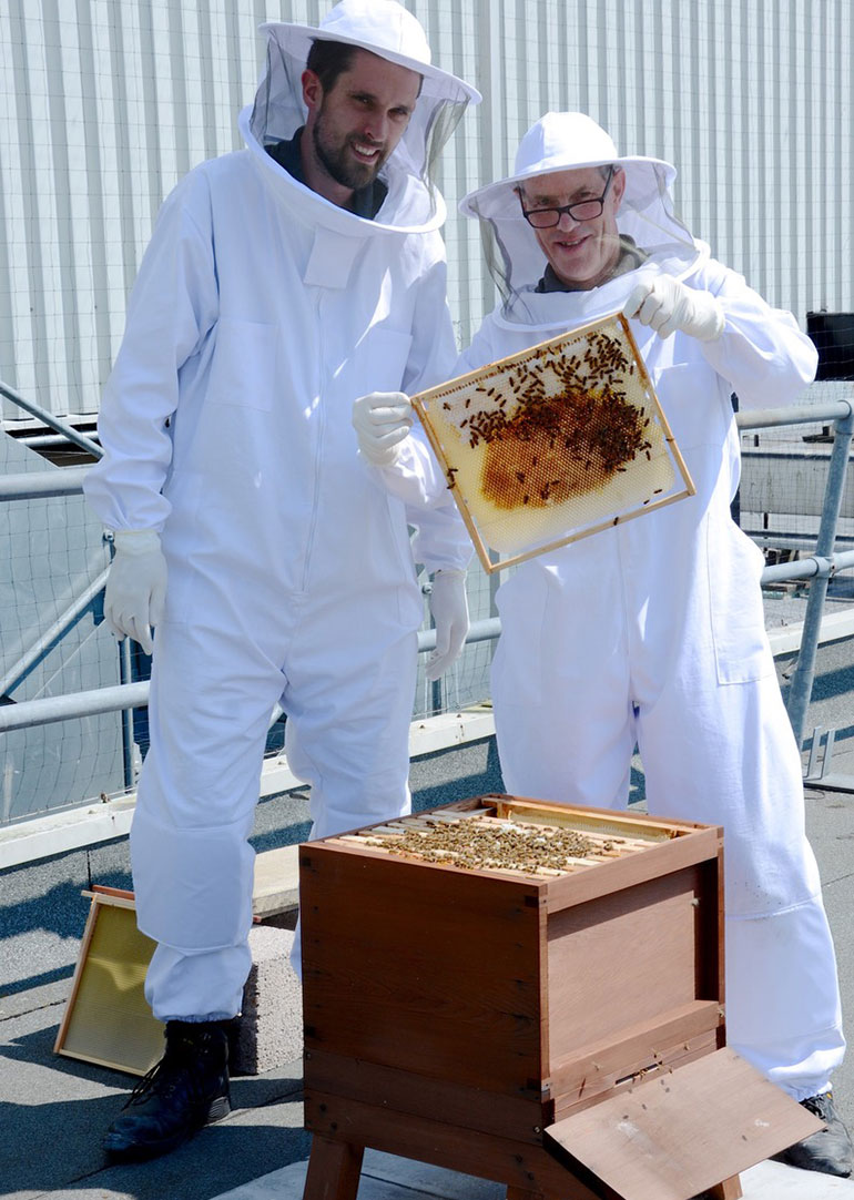 Pete Stephenson, maintenance engineer and beekeeper