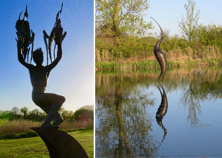 Photographs show some of the sculptures taken at FORM - The Sculpture Exhibition ©CatchBox 2021