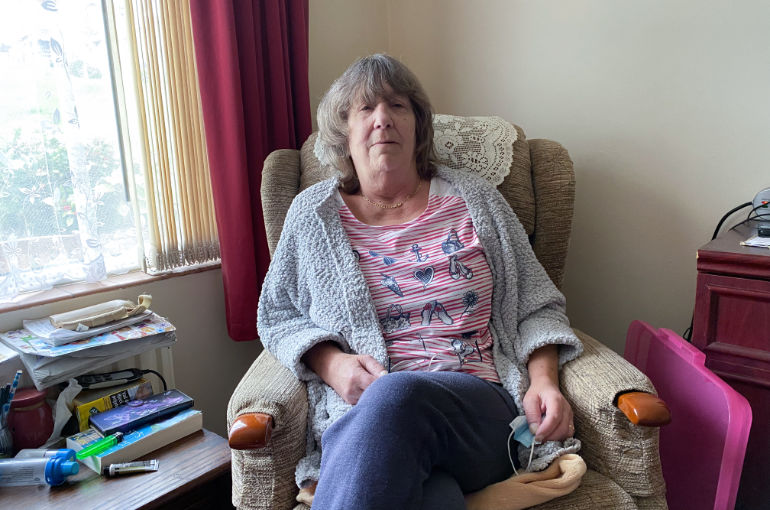 Former community care worker Rachel Stokes said receiving a Surviving Winter grant helped ease her worries about fuel bills