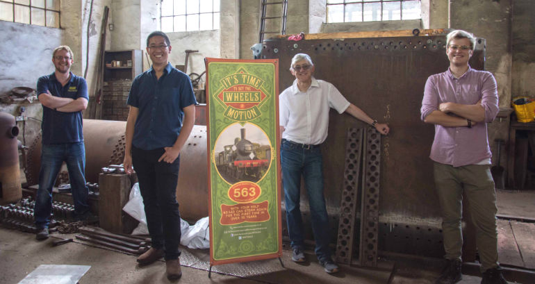 T3 Group members & No. 563 loco parts Flour Mill engineering works July 2021 NATHAN AU