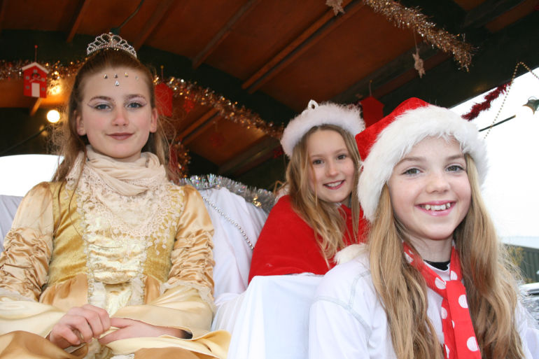 The Christmas queen and princesses