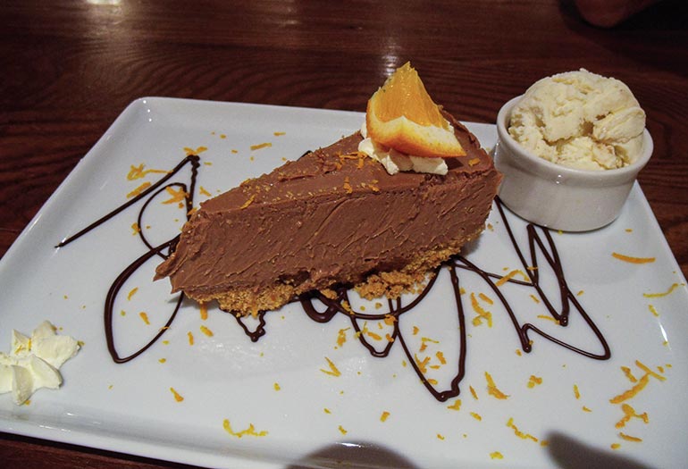 Chocolate orange cheesecake