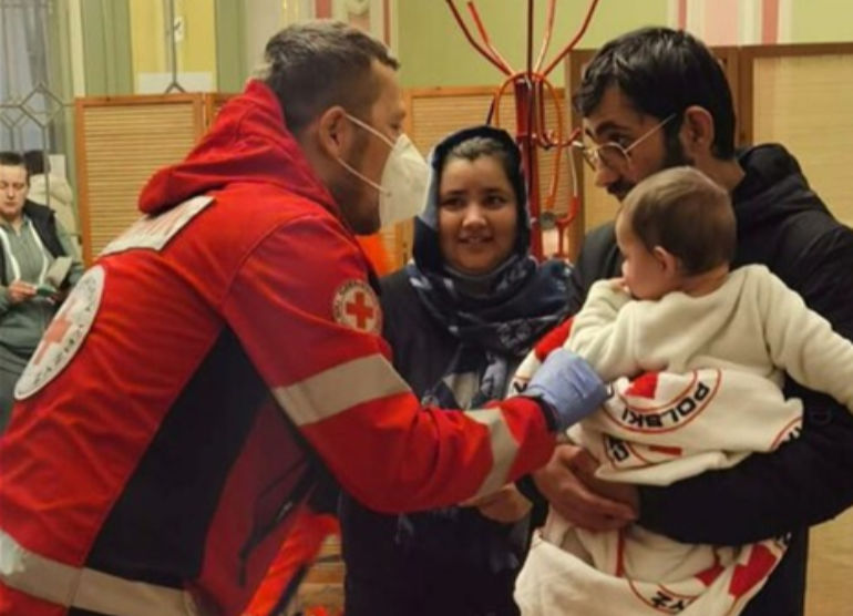 Ukrainian effort: part of the £500,000 raised will go to the British Red Cross