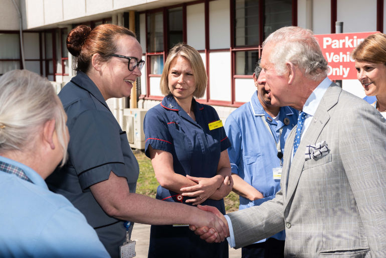 The Prince of Wales visits the Royal Bournemouth Hospital