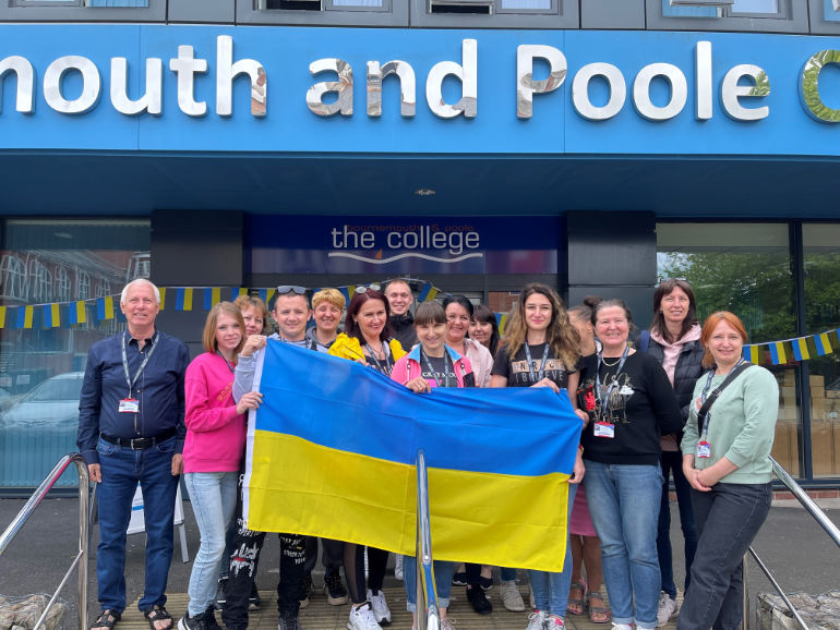 Ukrainian students at Bournemouth & Poole College 2