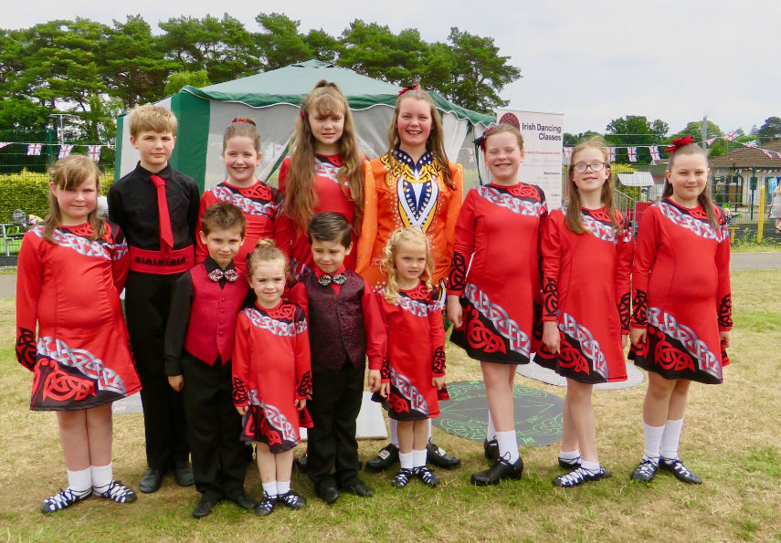 Irish dancers from the O’Leary Academy