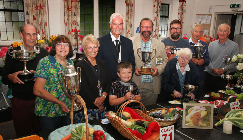 Trophy winners with Bournemouth's mayor and mayoress Bob and June Lawton and, l-r, Tony Ashford, Sue Gravgaard, Thomas Bassil, Chris Colledge, Darren Bell, Irene Green, David Bassil and Brian Madders