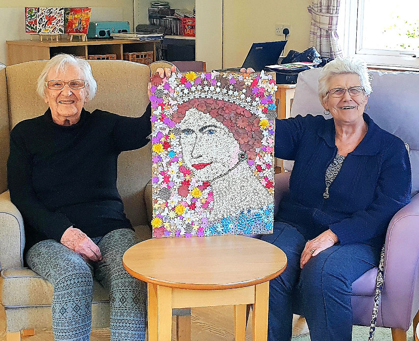 Residents at Elizabeth House and their tribute to The Queen