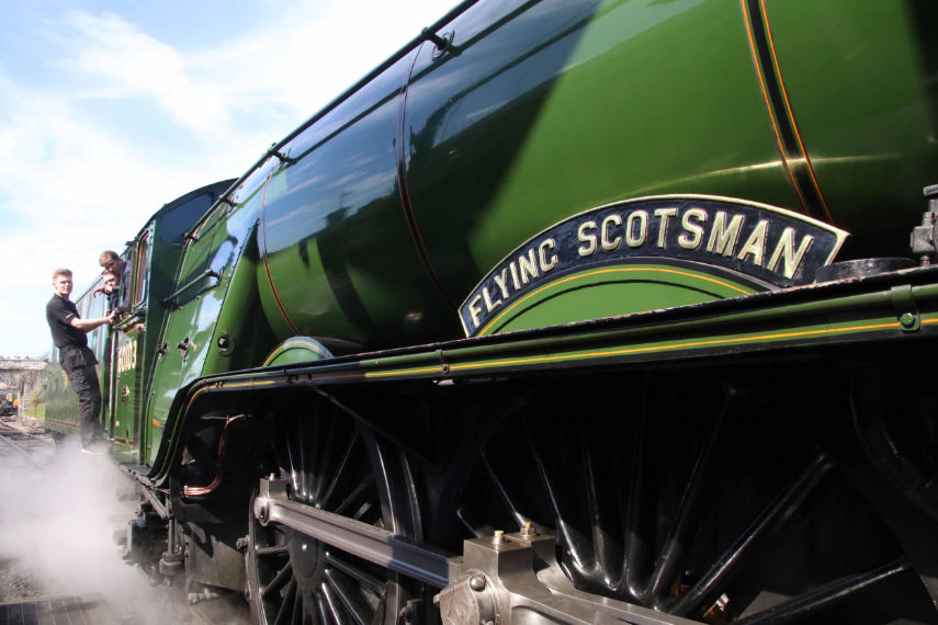 ‘Flying Scotsman’s visit to Swanage Railway in March 2019 © Andrew PM Wright