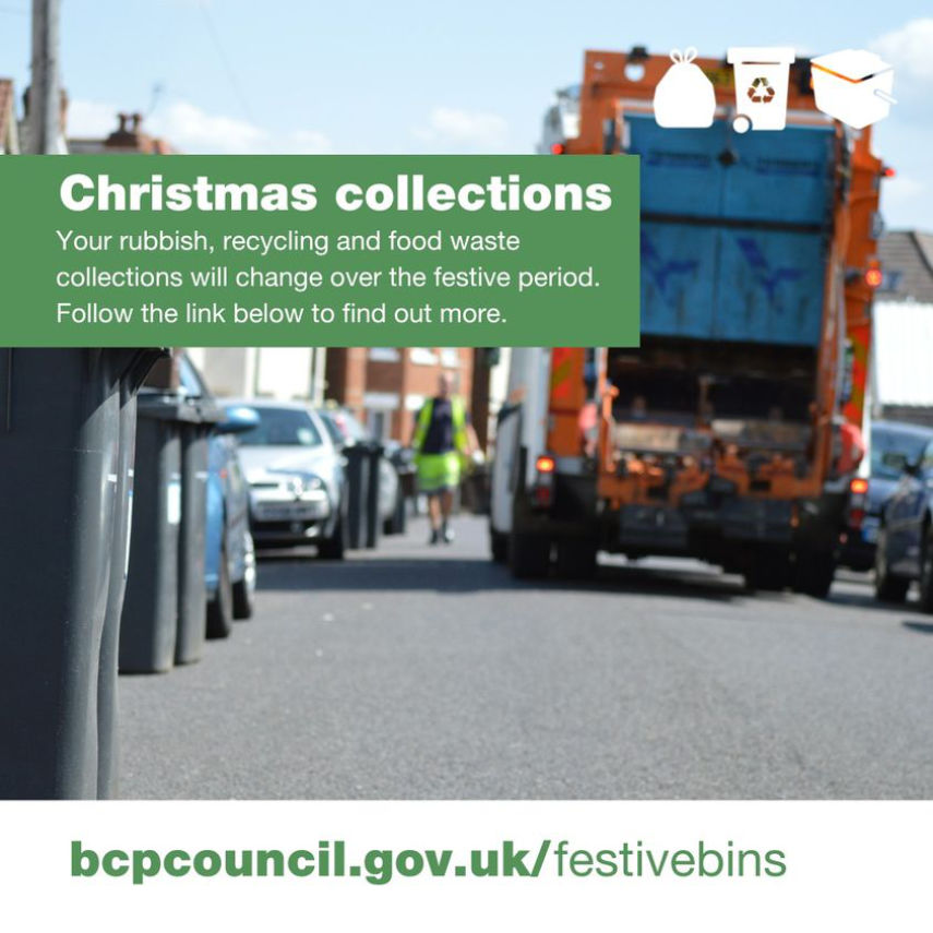 Rubbish collection BCP Bin Collection Dates Christmas 2022