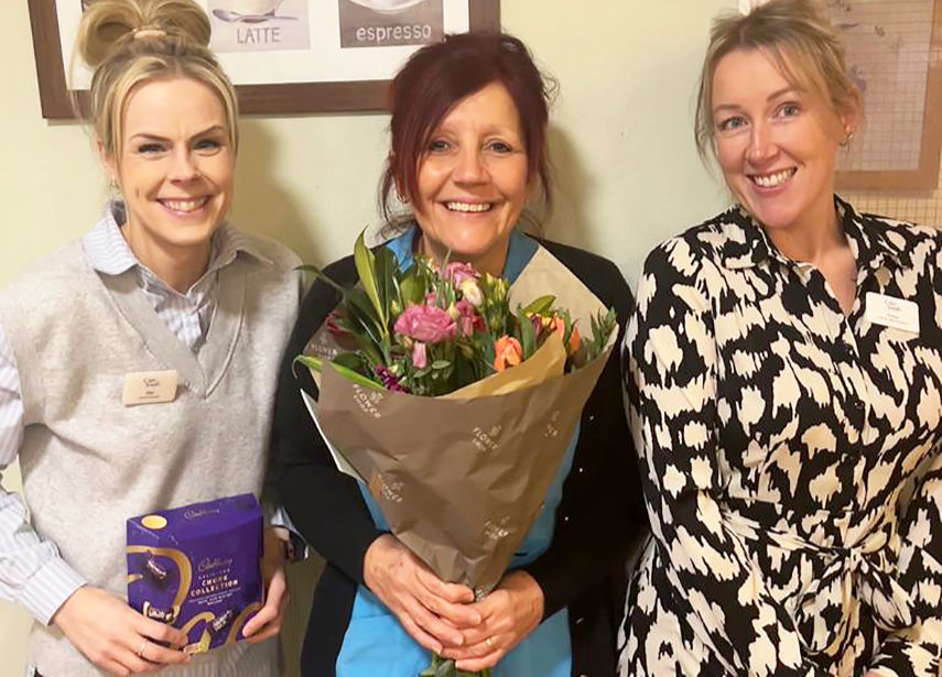 Julie celebrates 25 years service with Care South