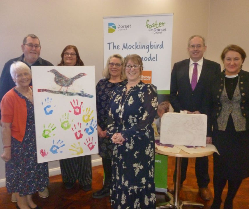 Dorset Council foster care service has developed the Mockingbird programme replicating an extended family