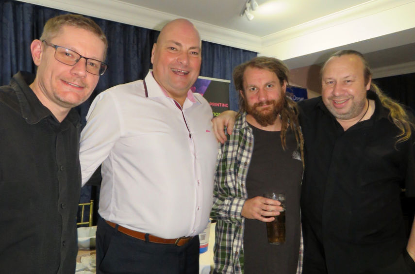 The movers and shakers on the night from L-R Ben Pulford, Tony Brown, Louis Pulford and Matt Black