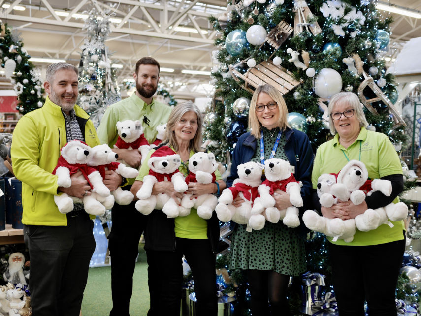 Haskins Garden Centre donates Christmas teddies