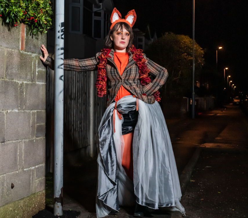 Fox Strut image – a collaboration between photographer Jayne Jackson and artist Lorna Rees